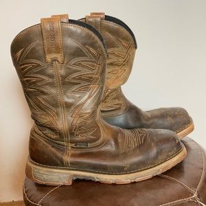 Irish Setter sz 9 mens brown leather work boots cowboy boot